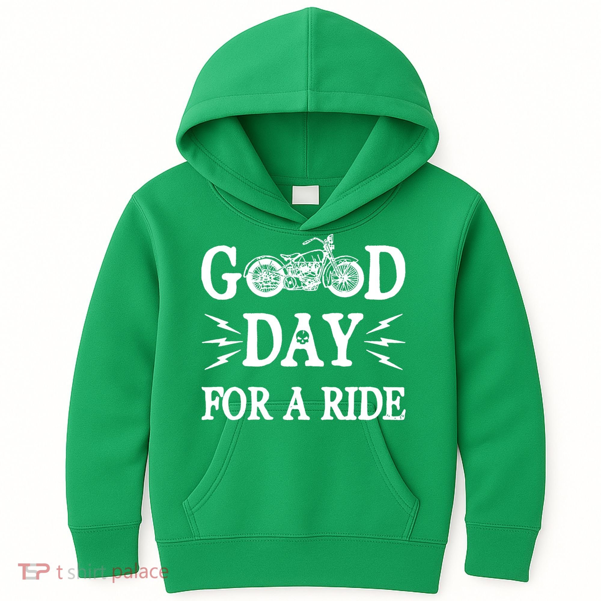 Good Day For A Ride Motorcycle Kids Hoodie