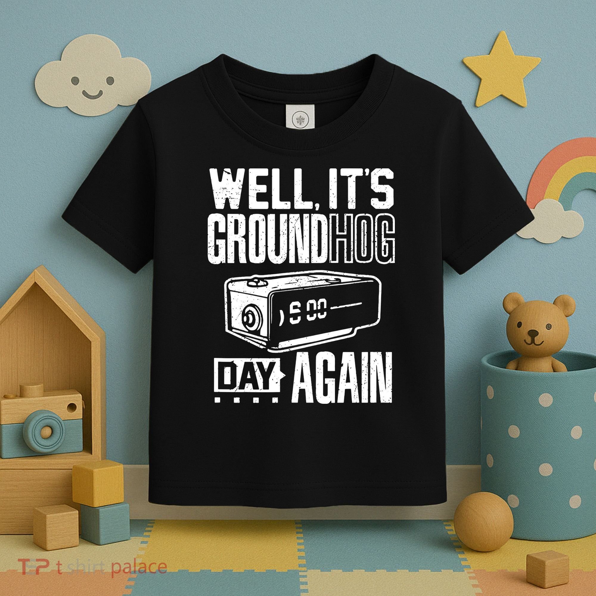 Groundhog Day Funny Its Ground Hog Day Again Toddler T-Shirt