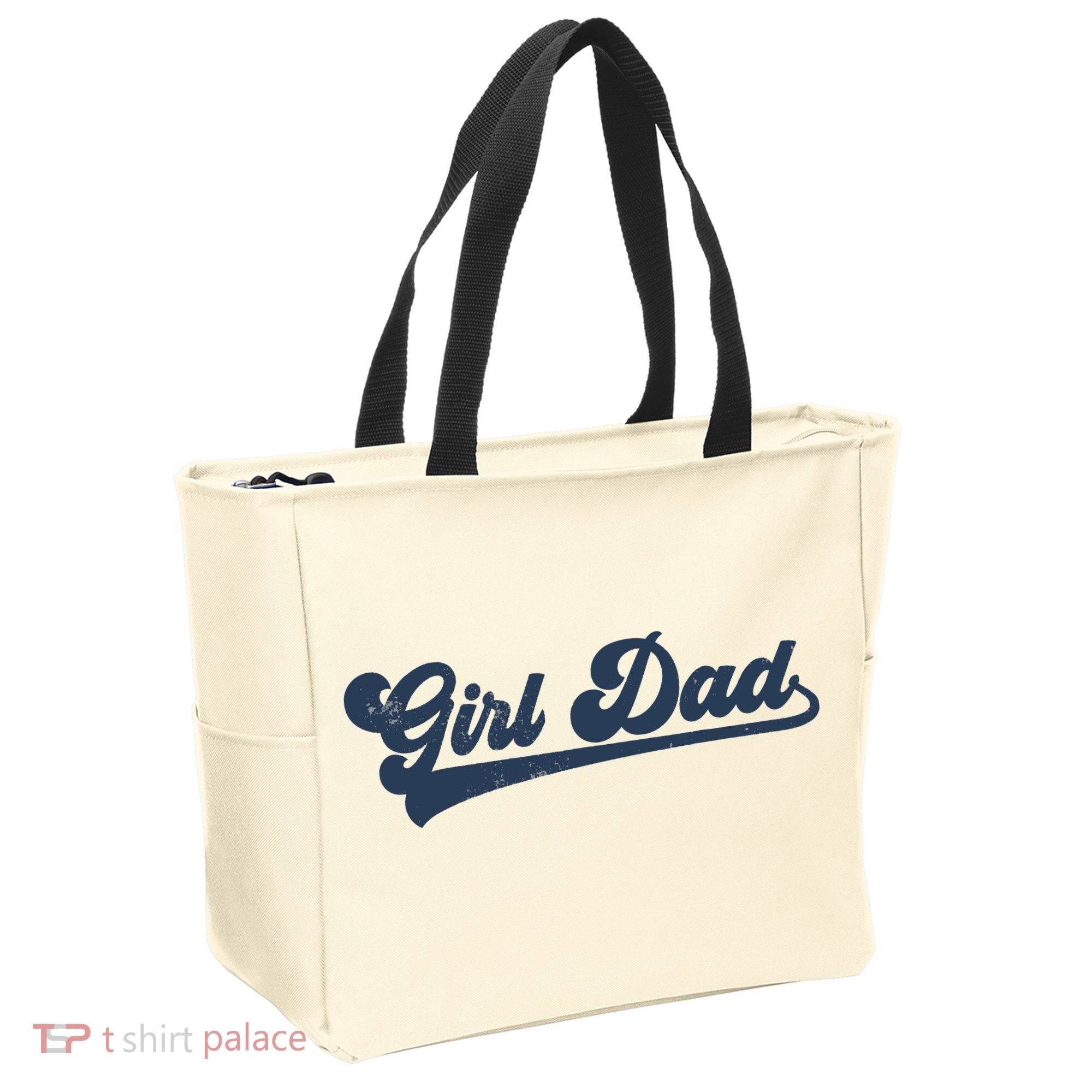 Girl Dad Funny Tote Bag
