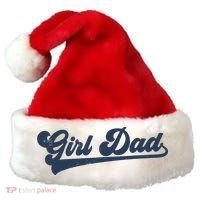 Girl Dad Funny Santa Hat thumb 0