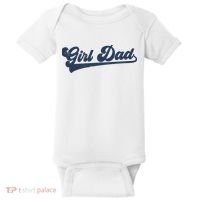 Girl Dad Funny Baby Bodysuit thumb 0