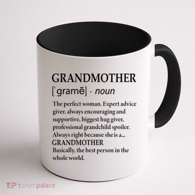 Grandmother Definition Funny Grandma Coffee Mug back