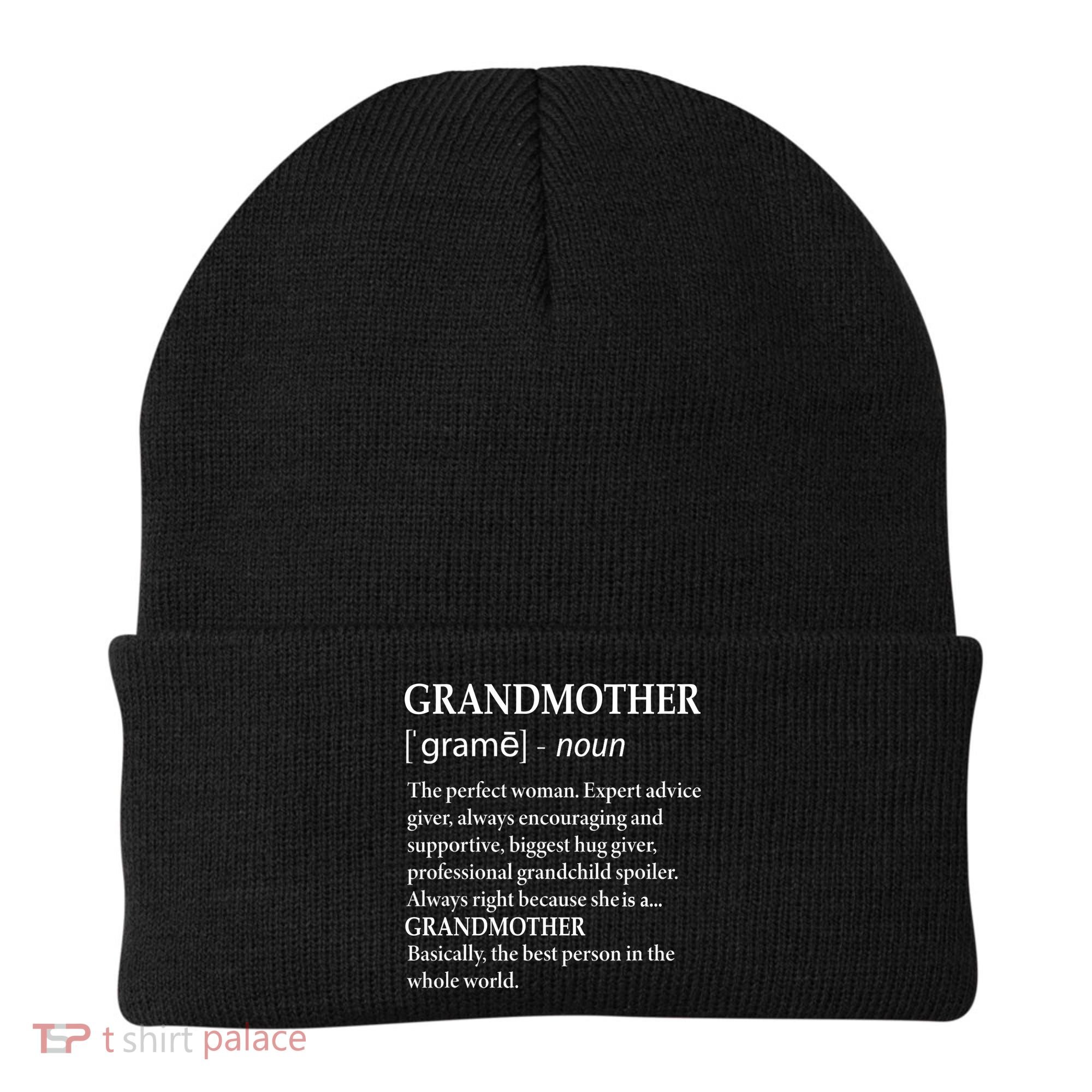 Grandmother Definition Funny Grandma Beanie