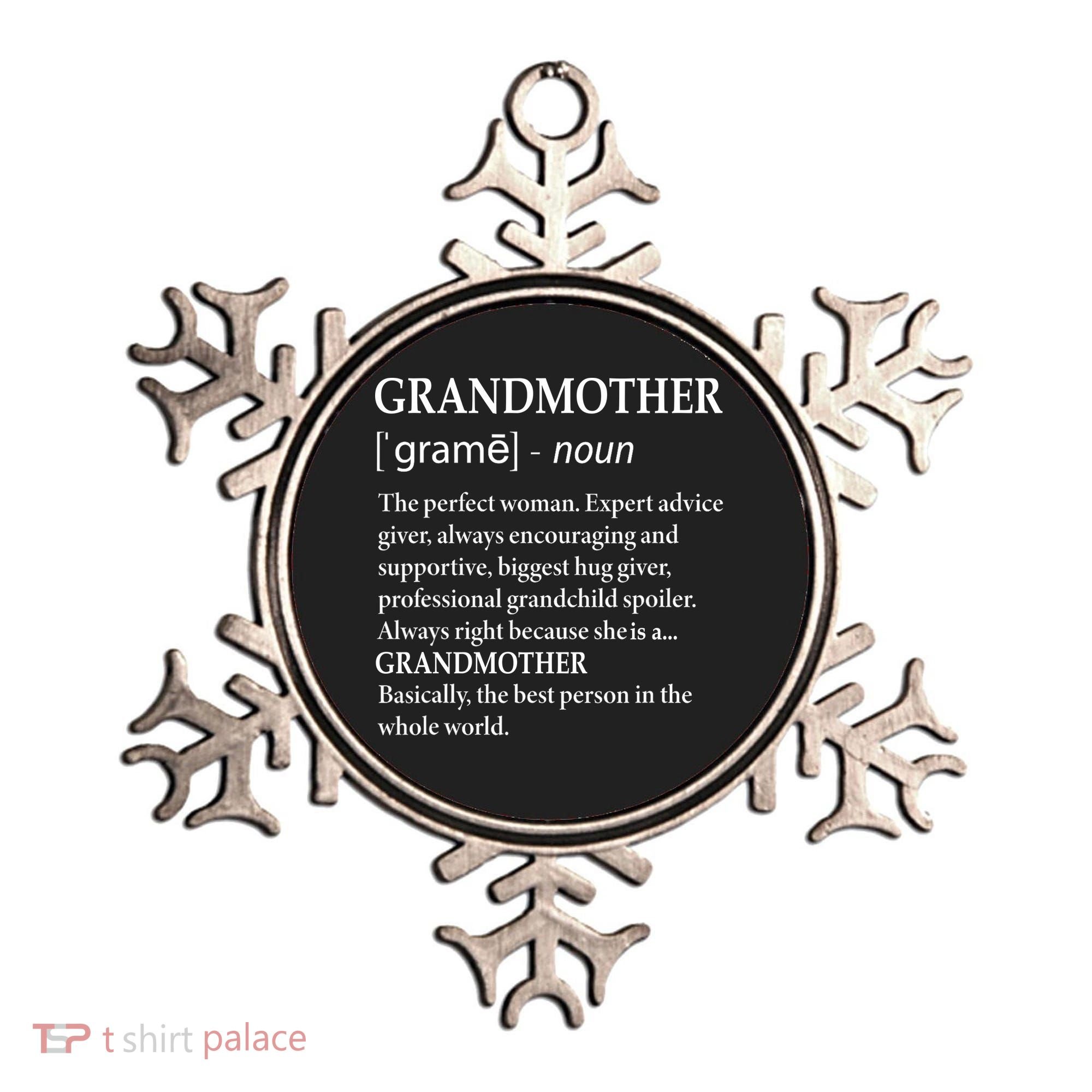 Grandmother Definition Funny Grandma Ornament