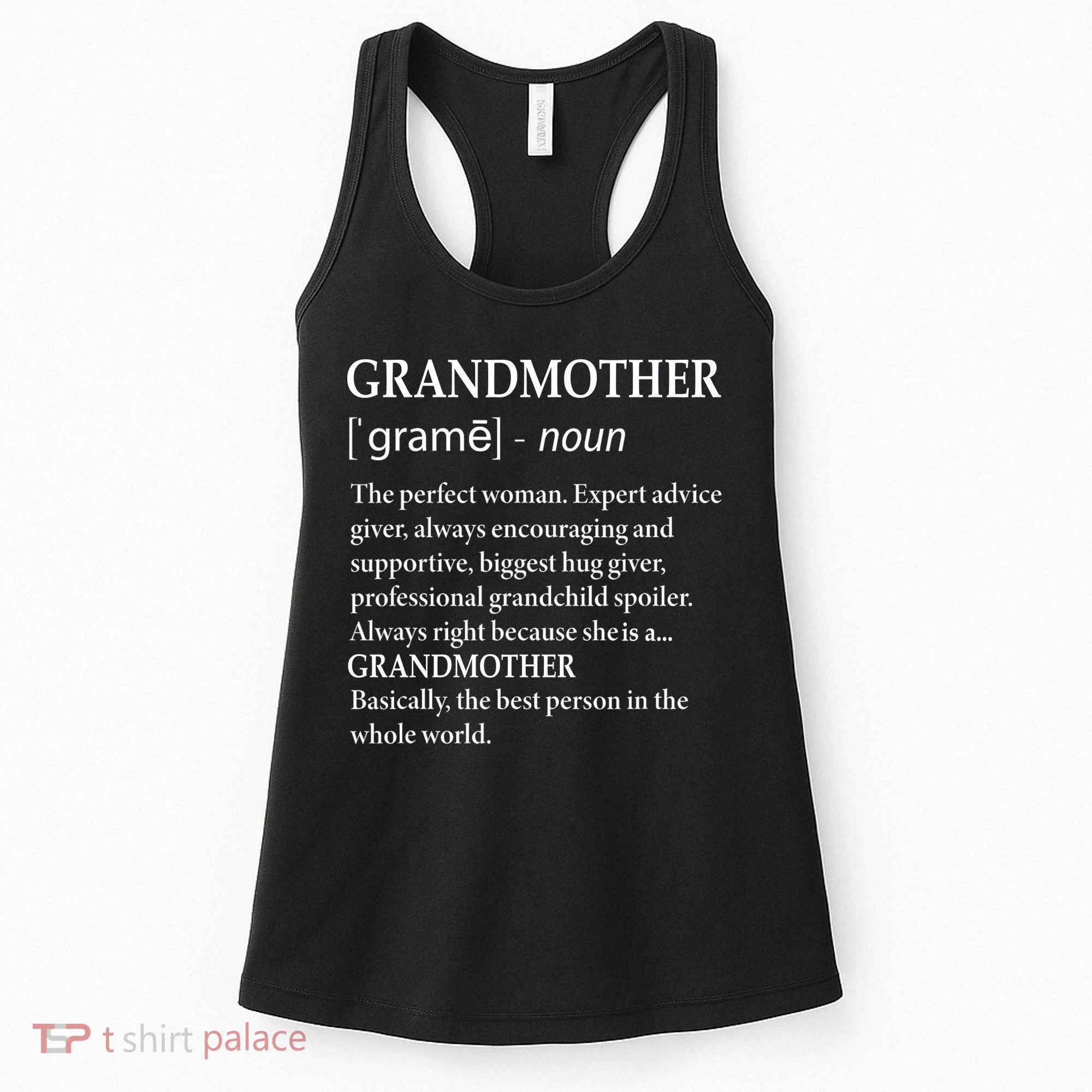 Grandmother Definition Funny Grandma Women's Tank Top
