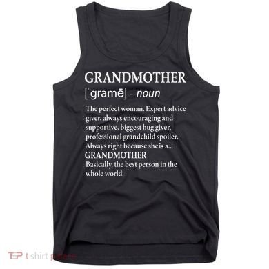 Grandmother Definition Funny Grandma Tank Top