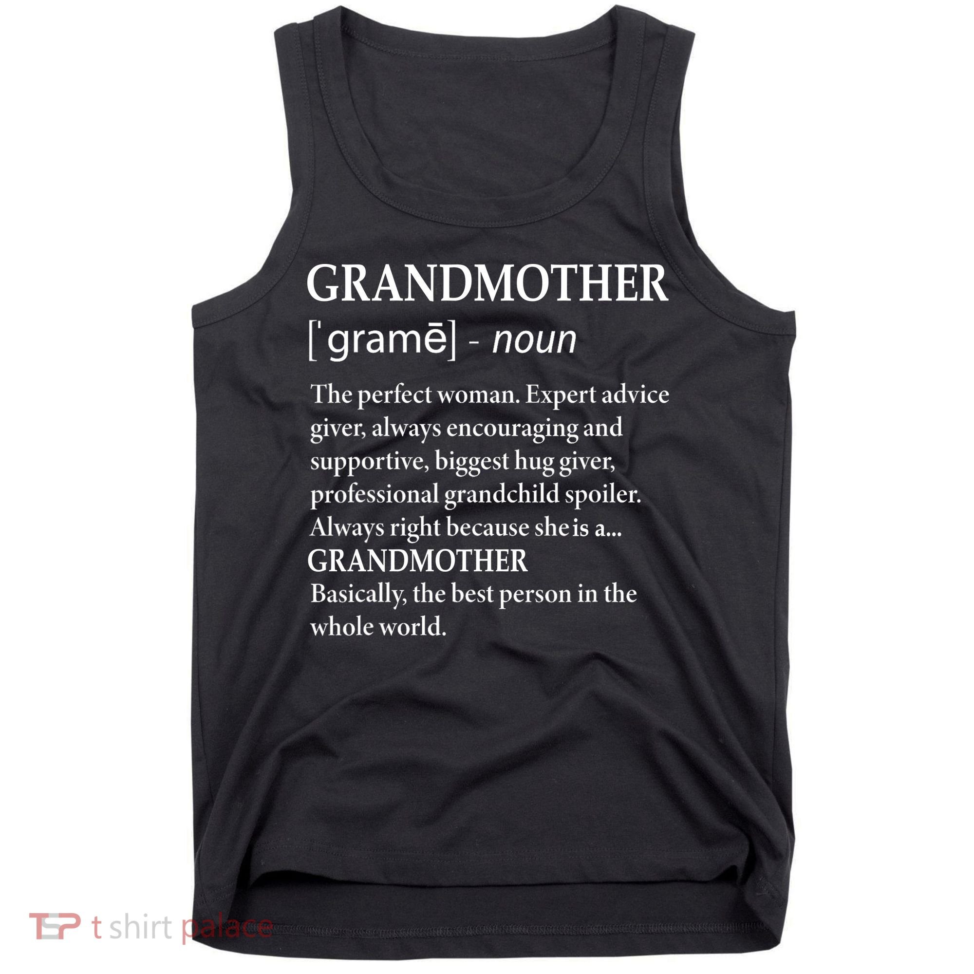 Grandmother Definition Funny Grandma Tank Top