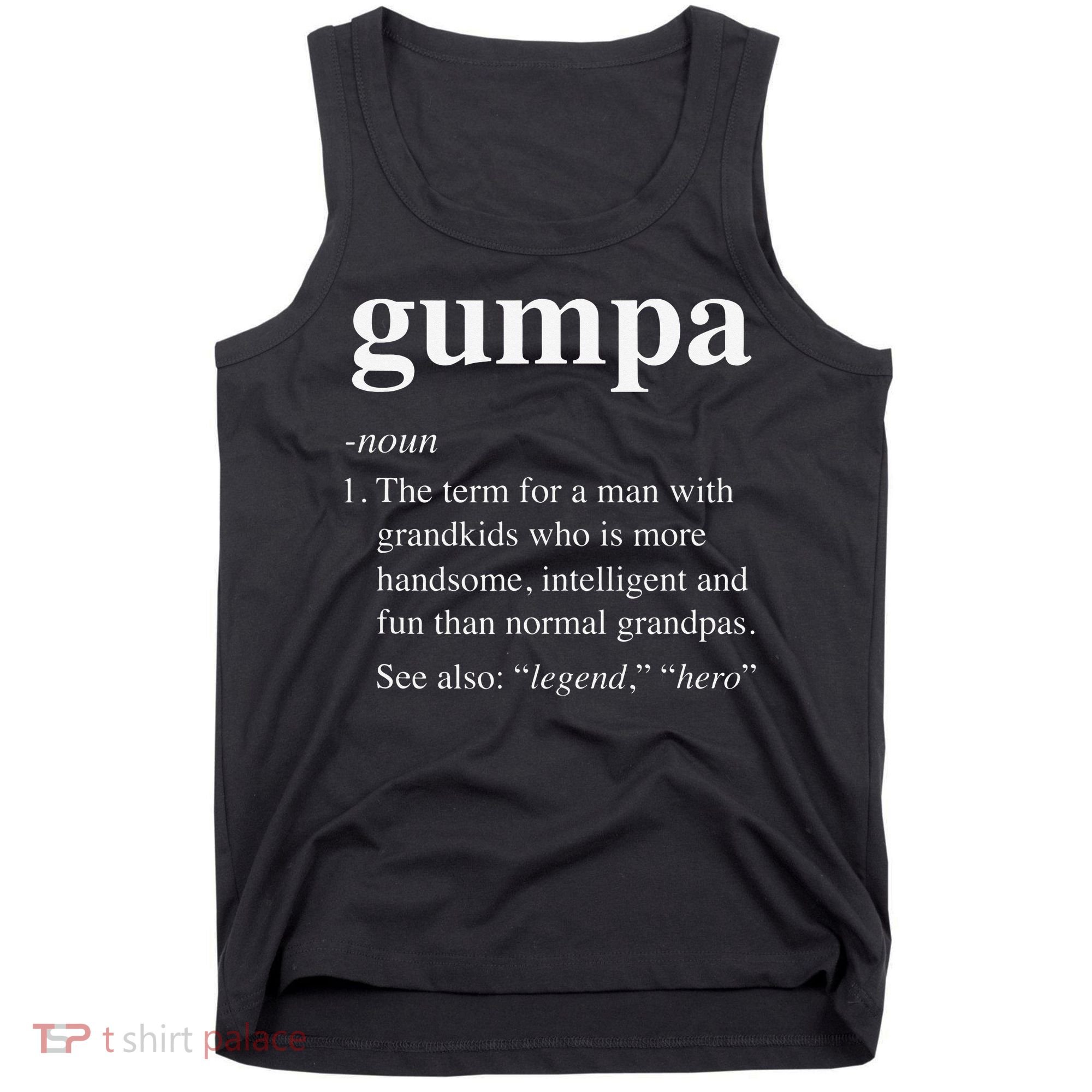 Gumpa Definition Funny Noun Grandpa Defined Father's Day Tank Top
