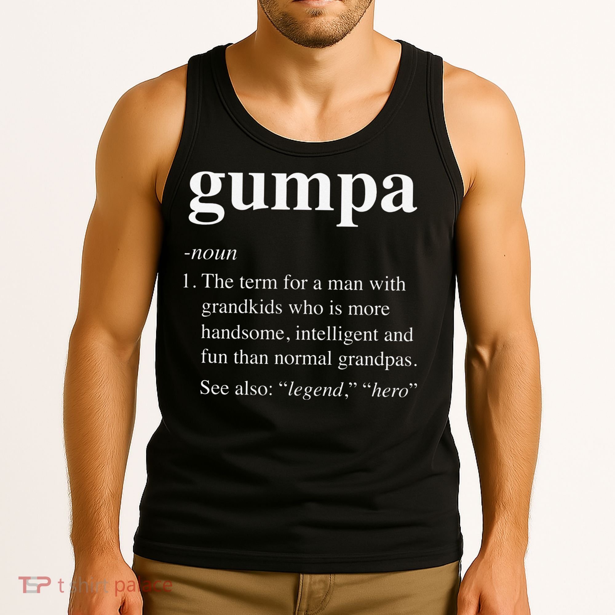 Gumpa Definition Funny Noun Grandpa Defined Father's Day Tank Top
