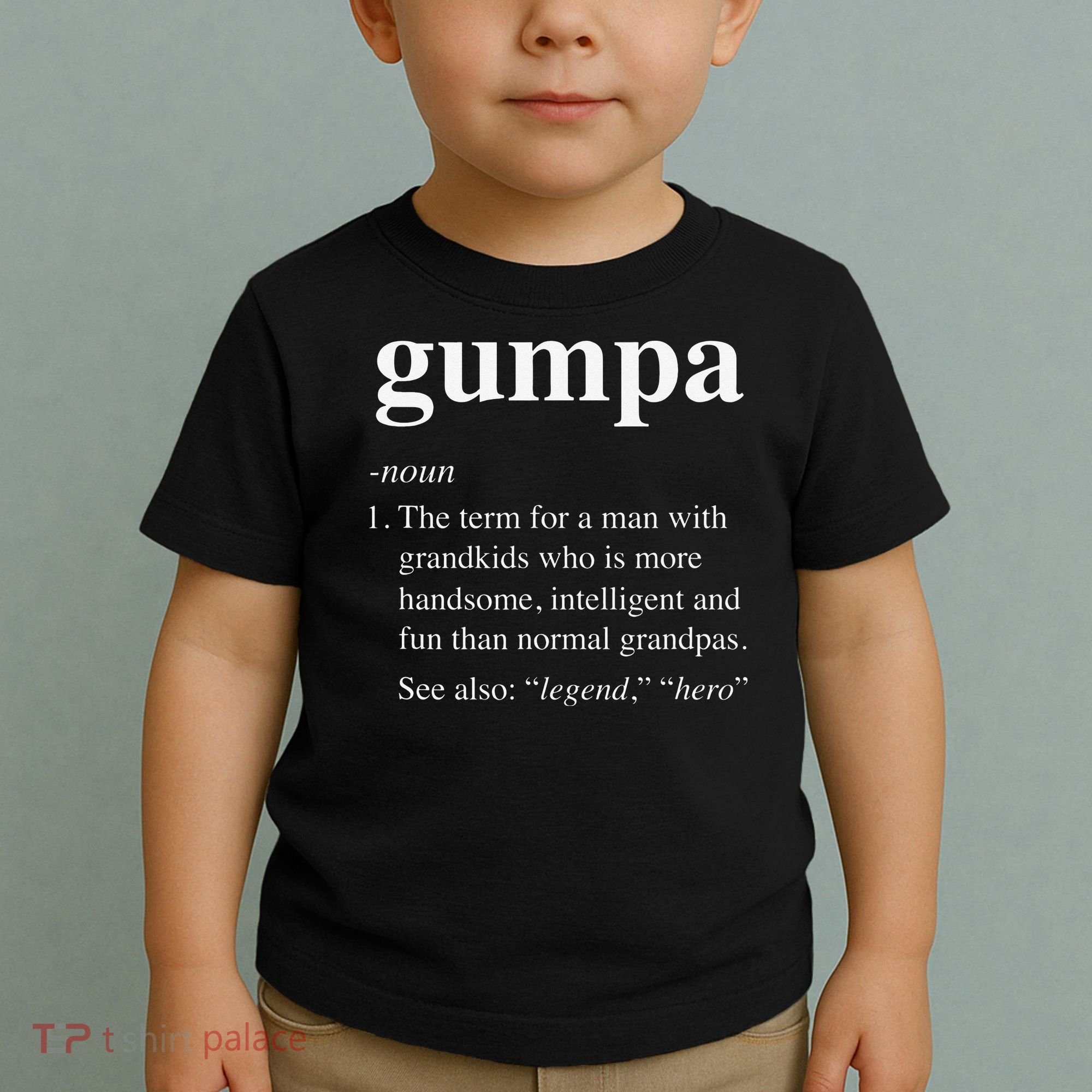 Gumpa Definition Funny Noun Grandpa Defined Father's Day Toddler T-Shirt