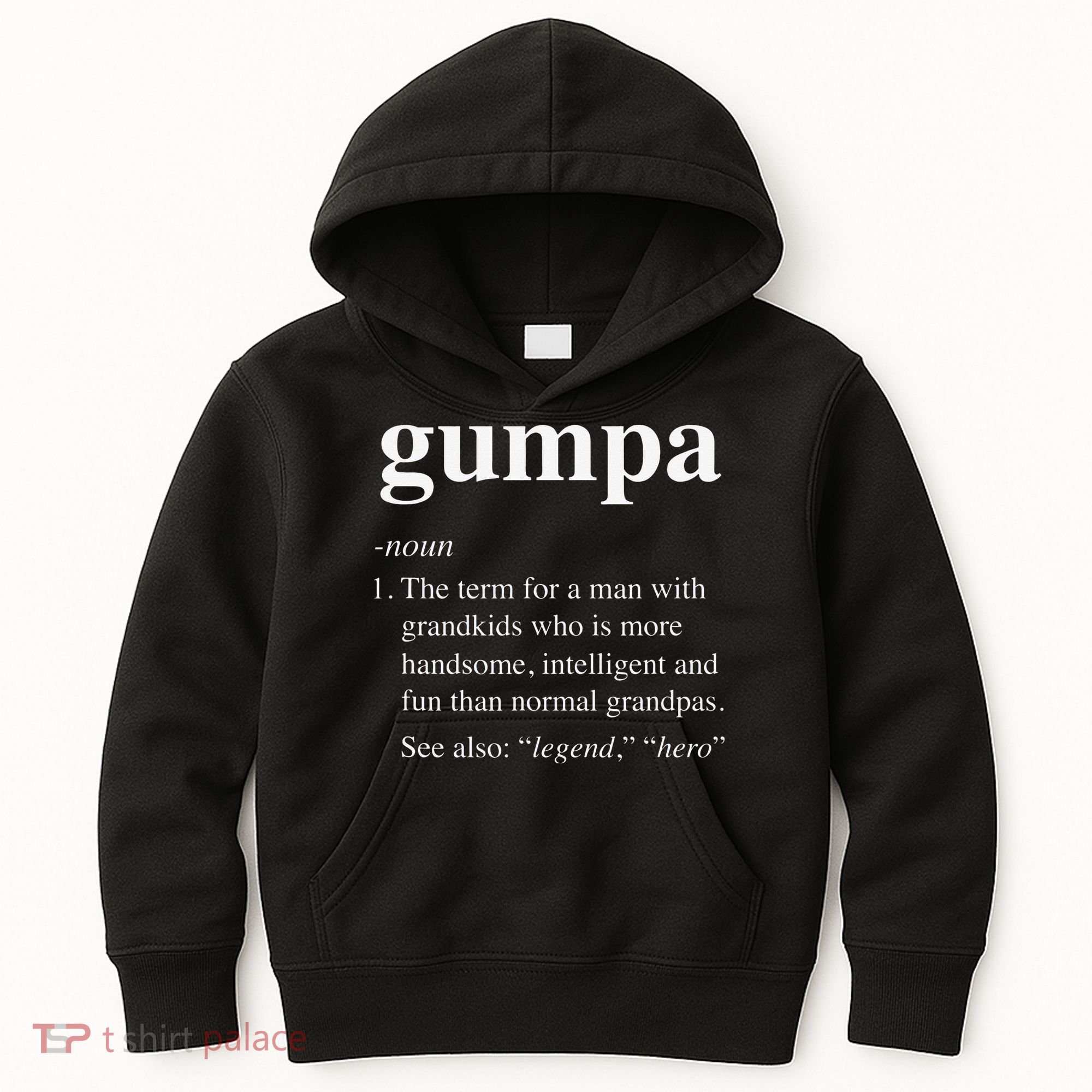 Gumpa Definition Funny Noun Grandpa Defined Father's Day Kids Hoodie