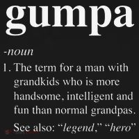 Gumpa Definition Funny Noun Grandpa Defined Father's Day Kids T-Shirt thumb 4