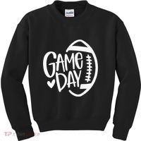 Game Day Football Season Funny Team Sports Kids Sweatshirt thumb 0