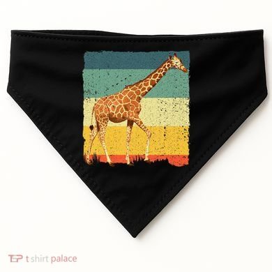 Giraffe Design For Giraffe Okapi Lover USA-Made Doggie Bandana