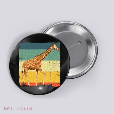 Giraffe Design For Giraffe Okapi Lover Button