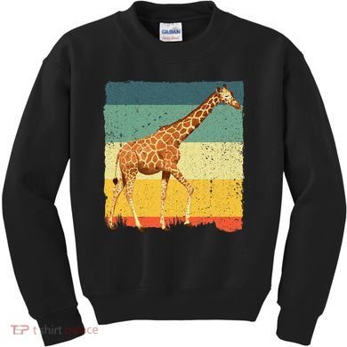 Giraffe Design For Giraffe Okapi Lover Kids Sweatshirt