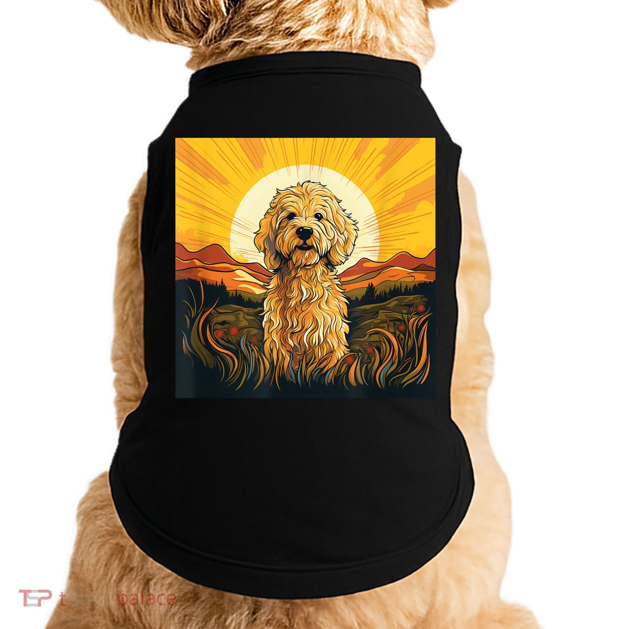 Goldendoodle Dood Funny Doodle Dog Golden Doodle Doggie Tank