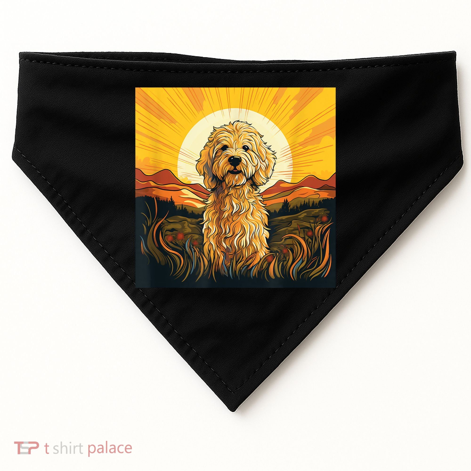 Goldendoodle Dood Funny Doodle Dog Golden Doodle USA-Made Doggie Bandana
