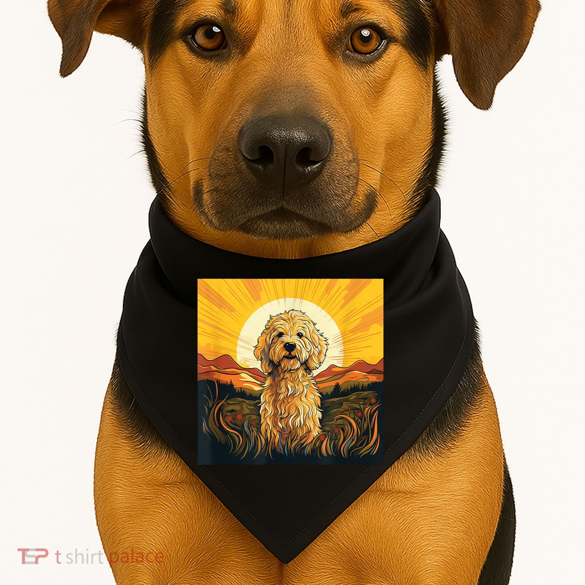 Goldendoodle Dood Funny Doodle Dog Golden Doodle USA-Made Doggie Bandana