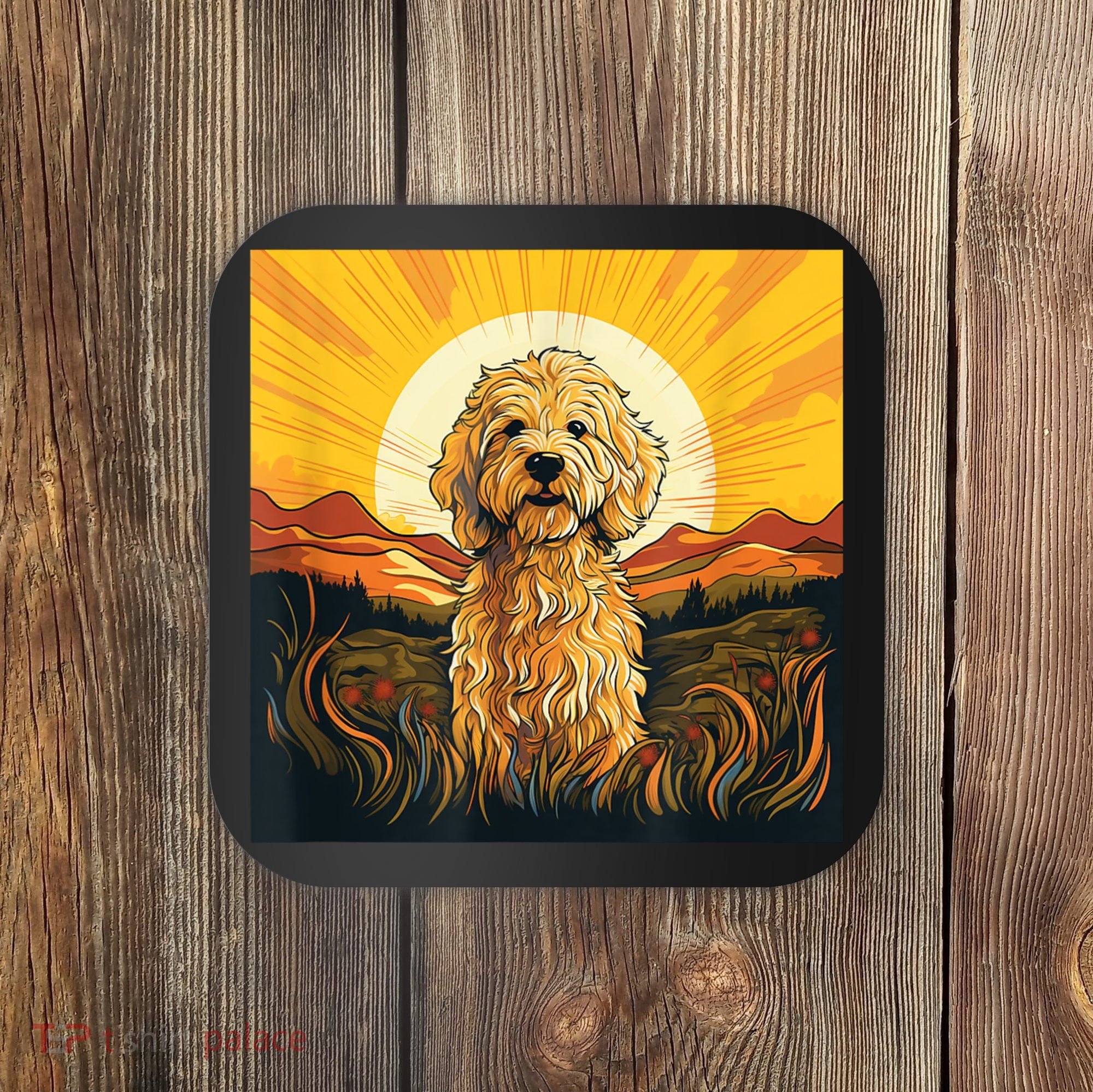 Goldendoodle Dood Funny Doodle Dog Golden Doodle Coaster