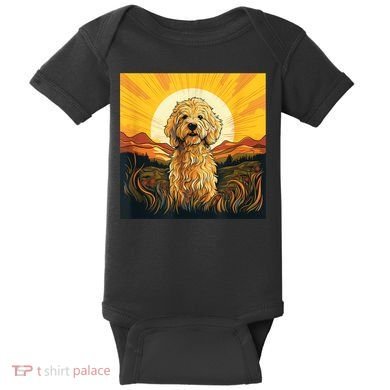 Goldendoodle Dood Funny Doodle Dog Golden Doodle Baby Bodysuit