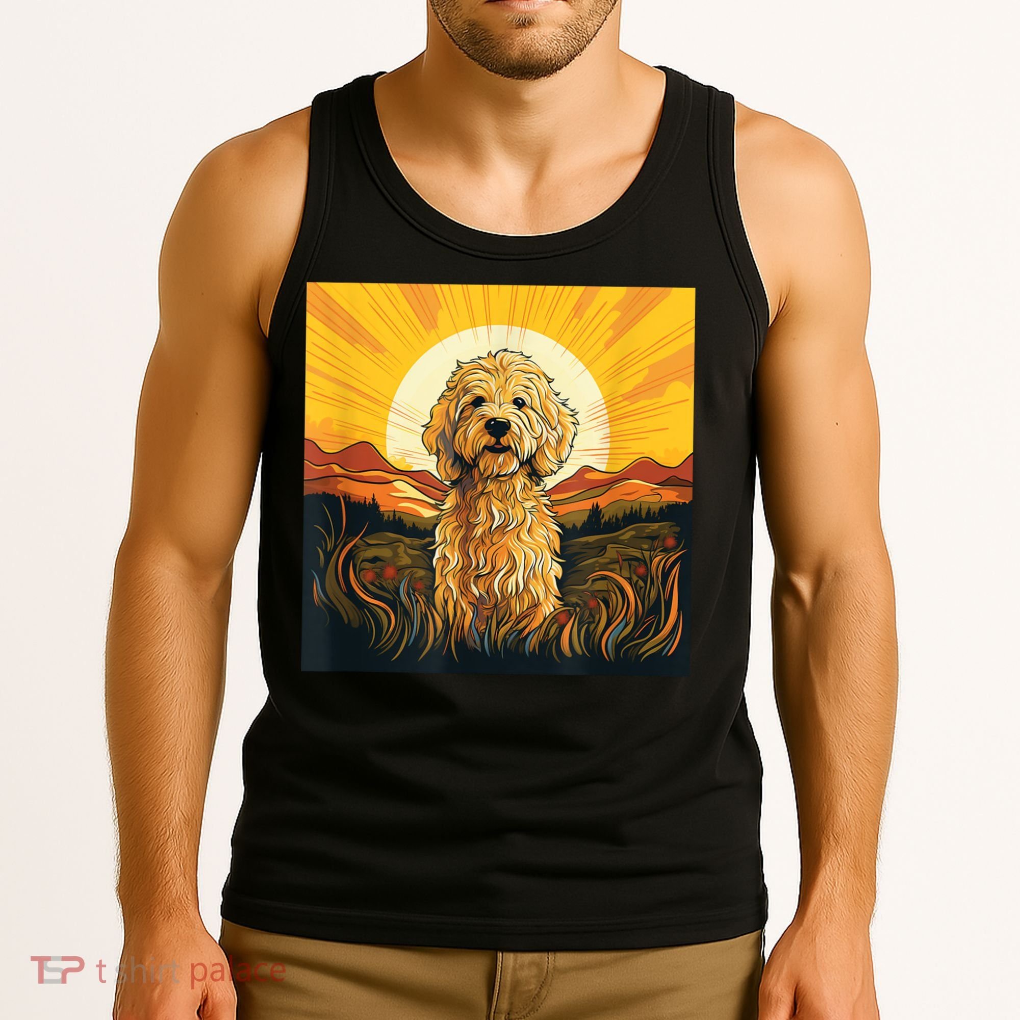 Goldendoodle Dood Funny Doodle Dog Golden Doodle Tank Top