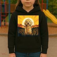 Goldendoodle Dood Funny Doodle Dog Golden Doodle Kids Hoodie thumb 3