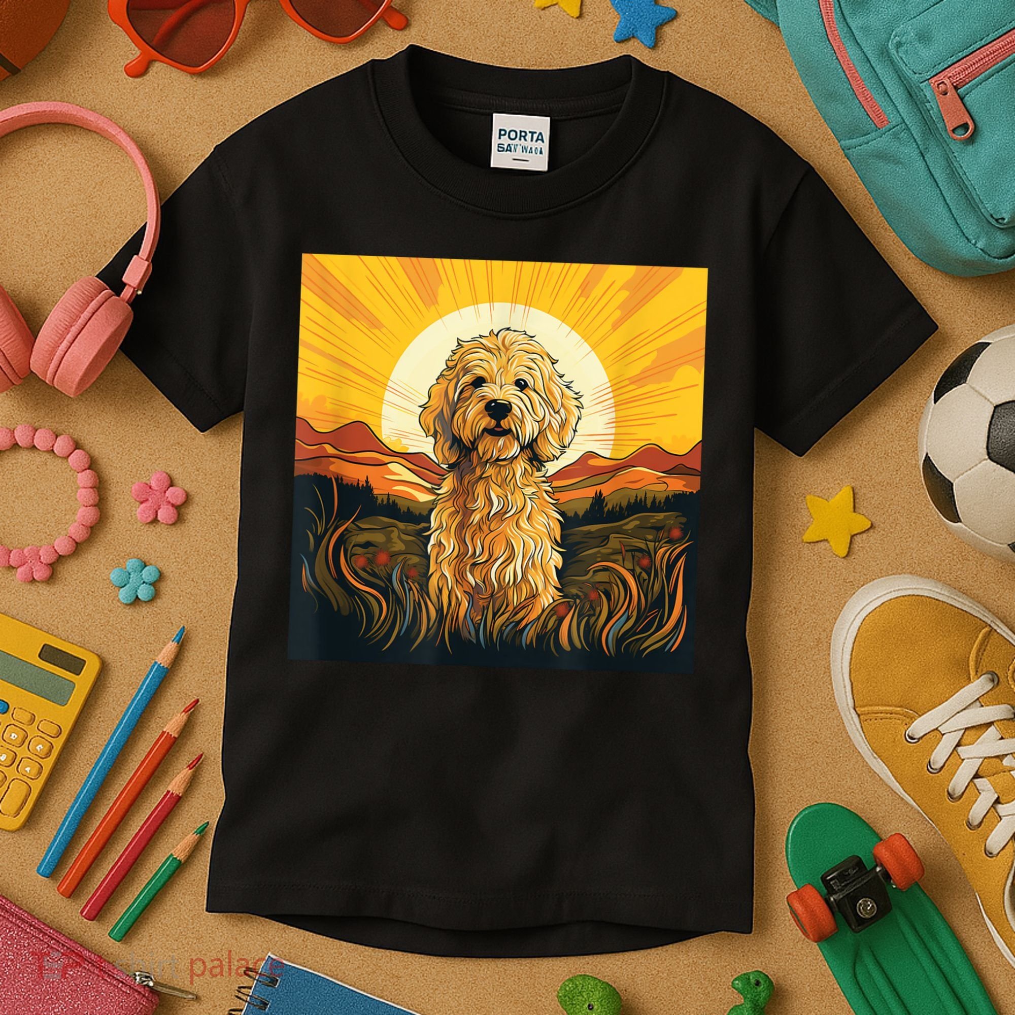 Goldendoodle Dood Funny Doodle Dog Golden Doodle Kids T-Shirt