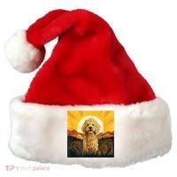 Goldendoodle Dood Funny Doodle Dog Golden Doodle Santa Hat thumb 0