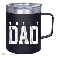 Grill Dad Father's Day 12oz Stainless Steel Coffee Mug thumb 0