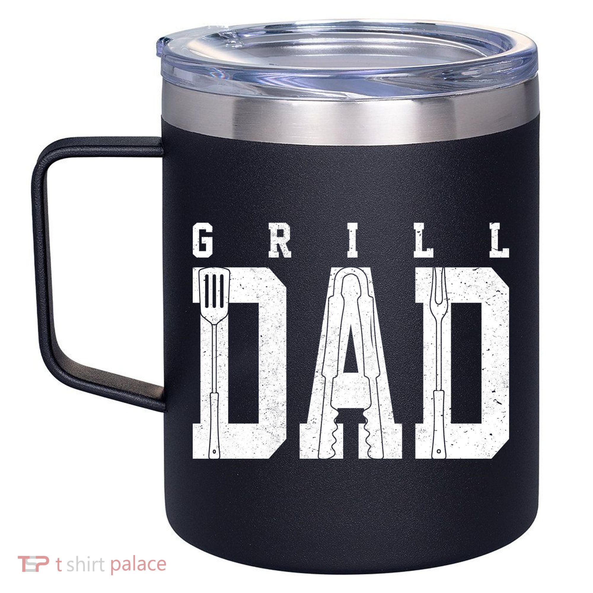 Grill Dad Father's Day 12oz Stainless Steel Coffee Mug