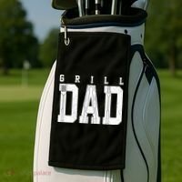 Grill Dad Father's Day Golf Towel thumb 2
