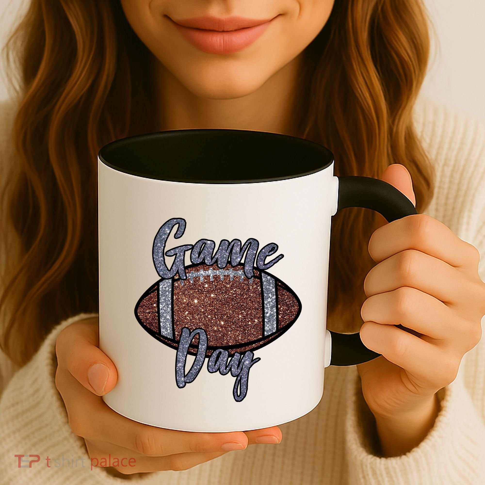 Game Day Festive Cute Football Coffee Mug