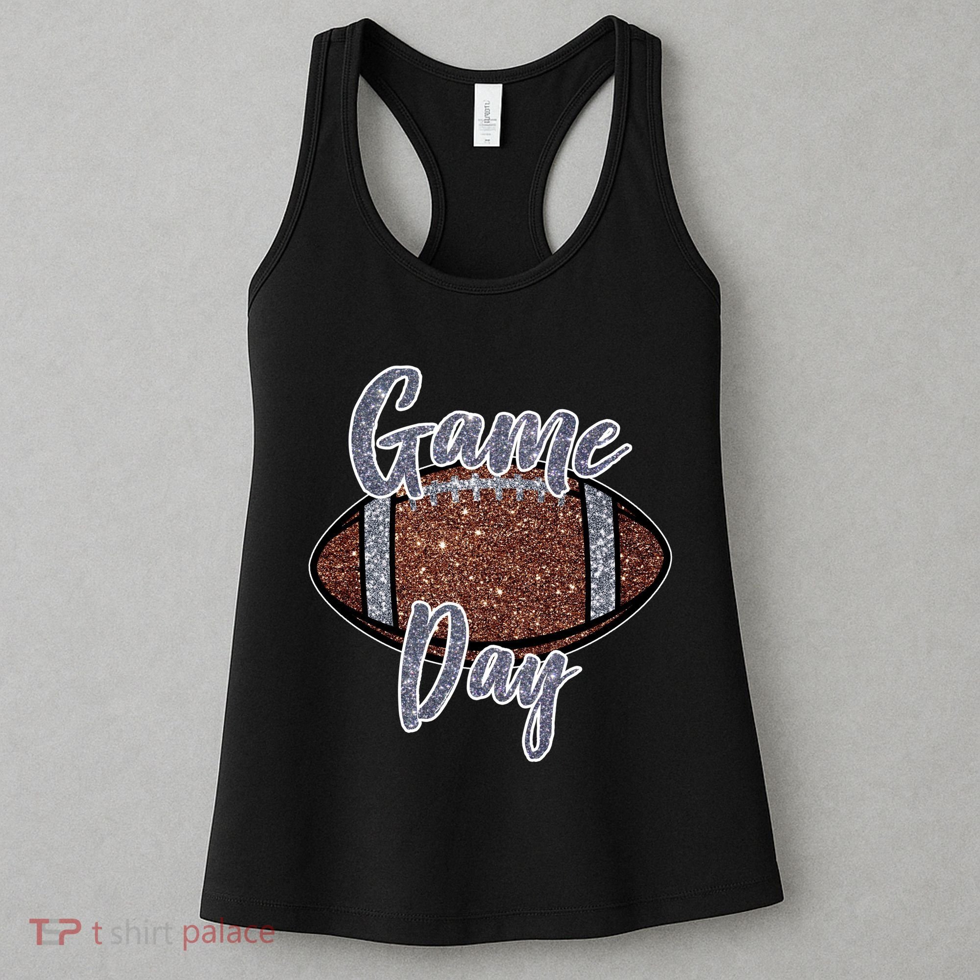 Game Day Festive Cute Football Women's Tank Top