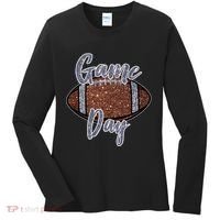 Game Day Festive Cute Football Women's Long Sleeve Shirt thumb 0