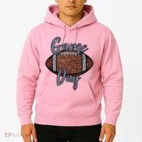 Game Day Festive Cute Football Hoodie thumb 2