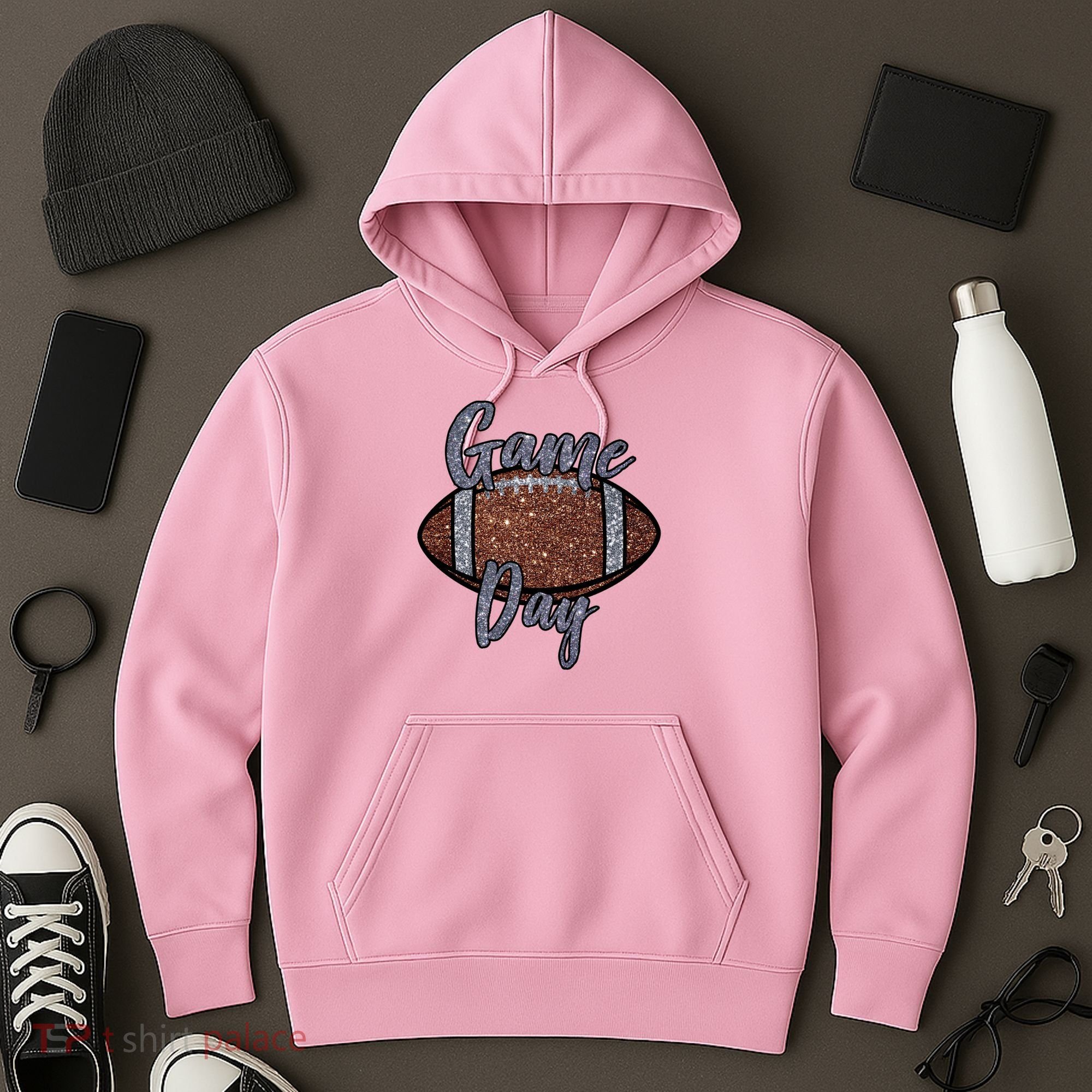 Game Day Festive Cute Football Hoodie