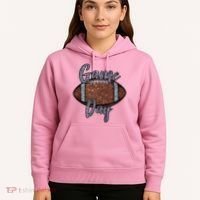 Game Day Festive Cute Football Hoodie thumb 5