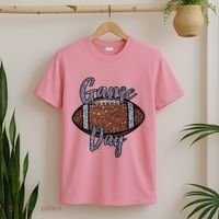 Game Day Festive Cute Football T-Shirt thumb 2