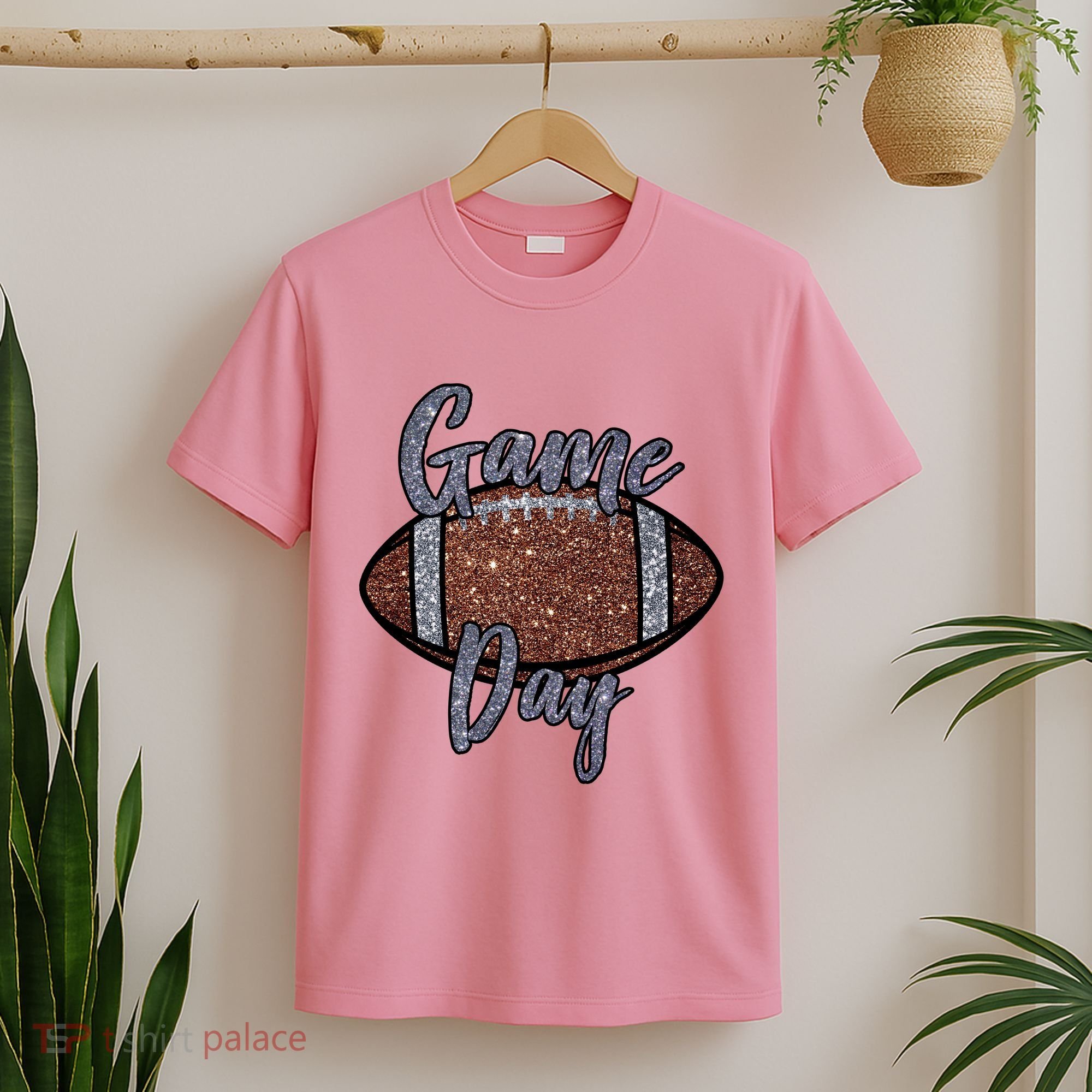 Game Day Festive Cute Football T-Shirt