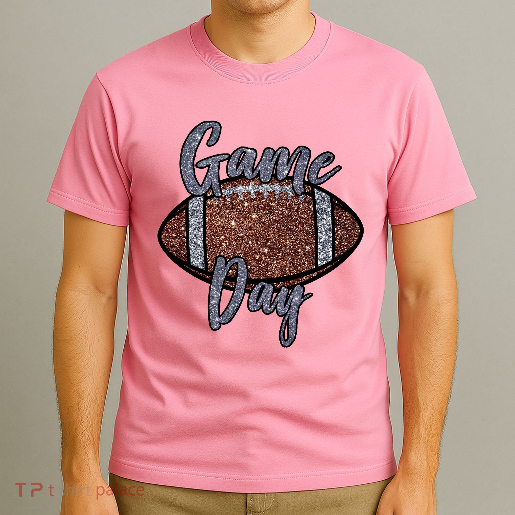 Game Day Festive Cute Football T-Shirt