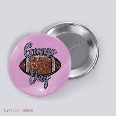 Game Day Festive Cute Football Button