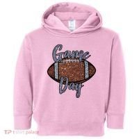 Game Day Festive Cute Football Toddler Hoodie thumb 0