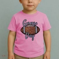 Game Day Festive Cute Football Toddler T-Shirt thumb 2