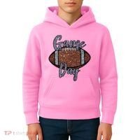 Game Day Festive Cute Football Kids Hoodie thumb 4