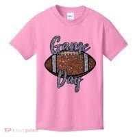 Game Day Festive Cute Football Kids T-Shirt thumb 0