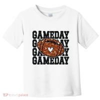 Game Day Football Lover Trendy Toddler T-Shirt thumb 0