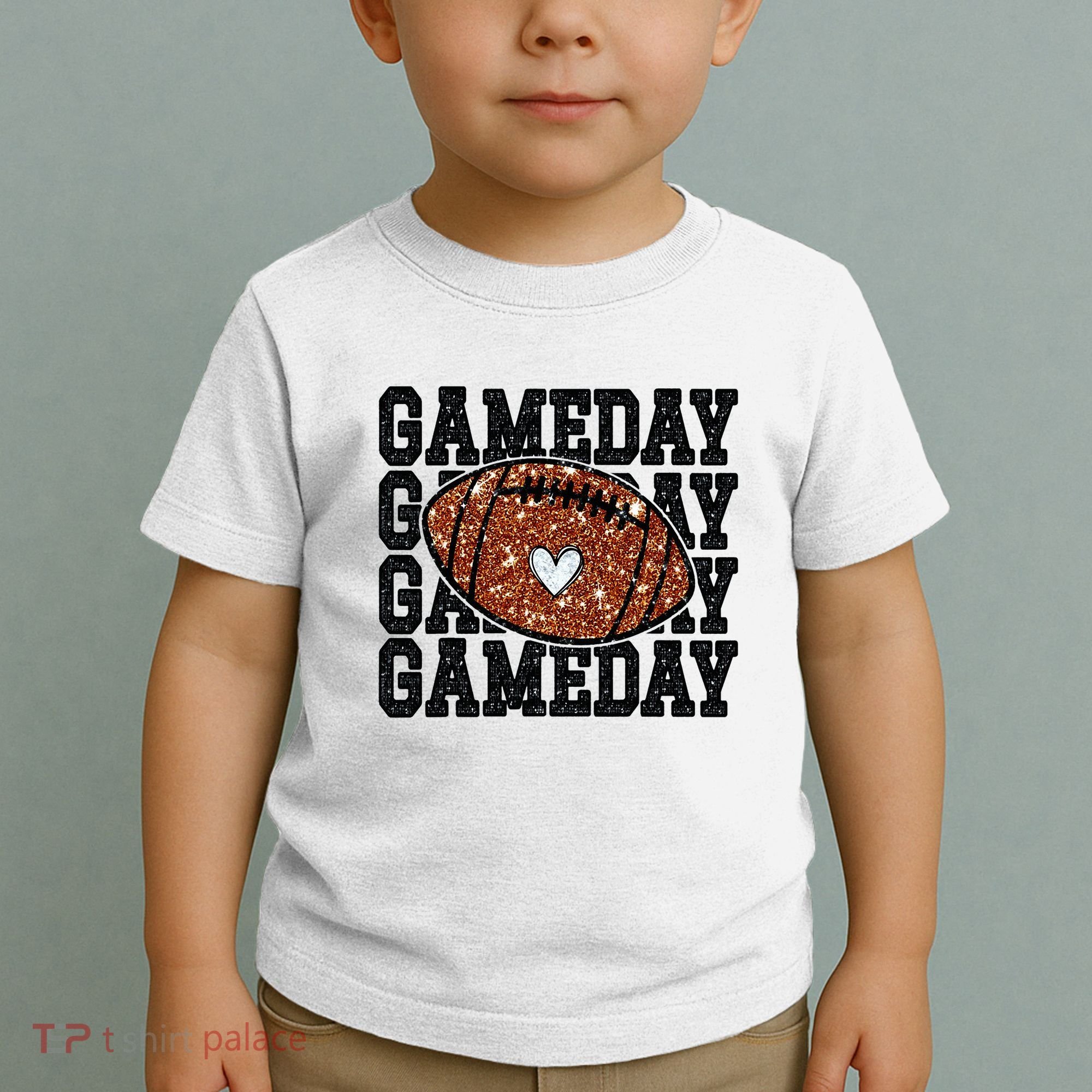 Game Day Football Lover Trendy Toddler T-Shirt