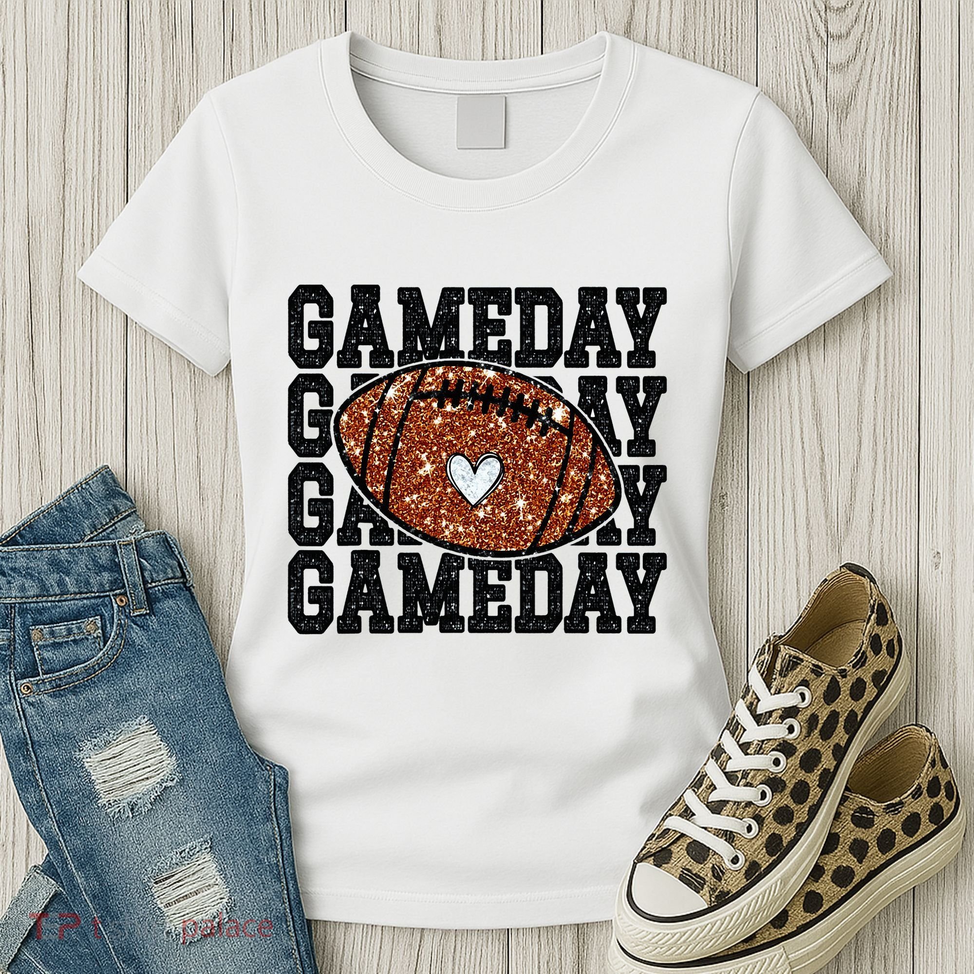 Game Day Football Lover Trendy Women's T-Shirt