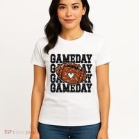 Game Day Football Lover Trendy Women's T-Shirt thumb 4
